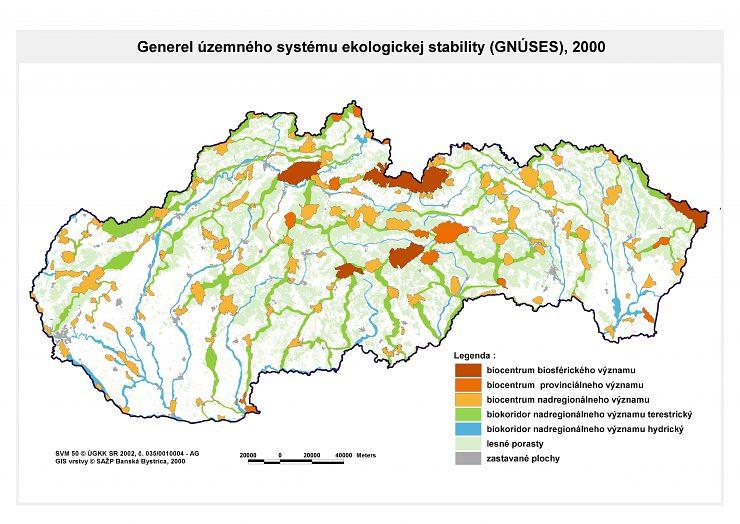 Generel územného systému ekologickej stability (GNÚSES), 2000